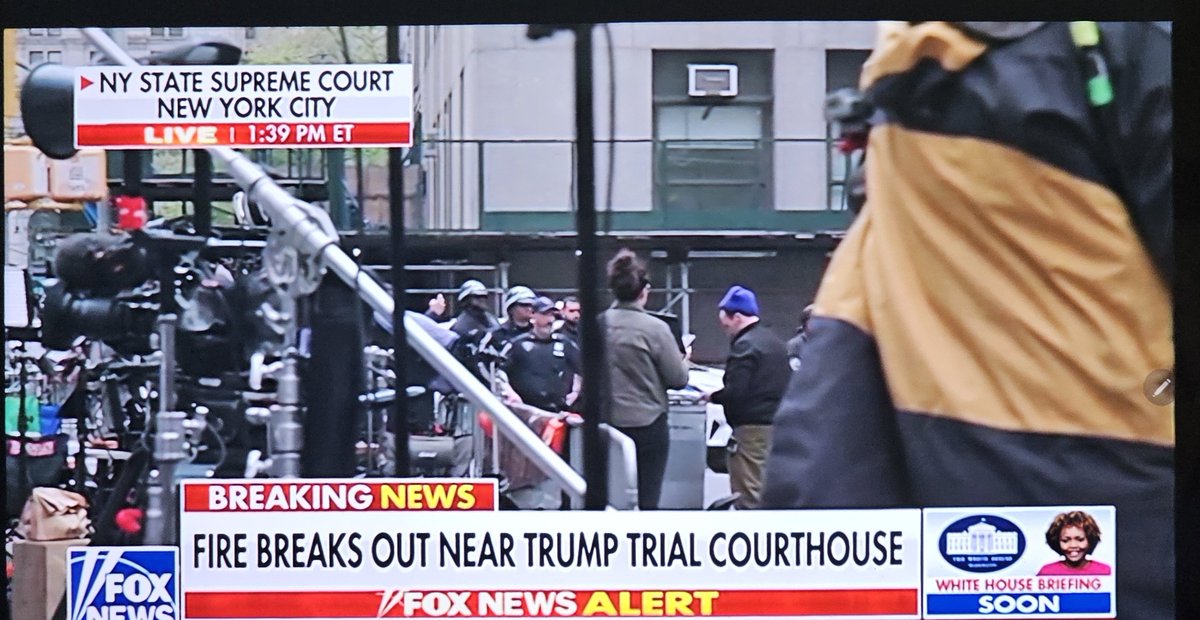 A man just set himself on fire near the Trump trial in New York City.