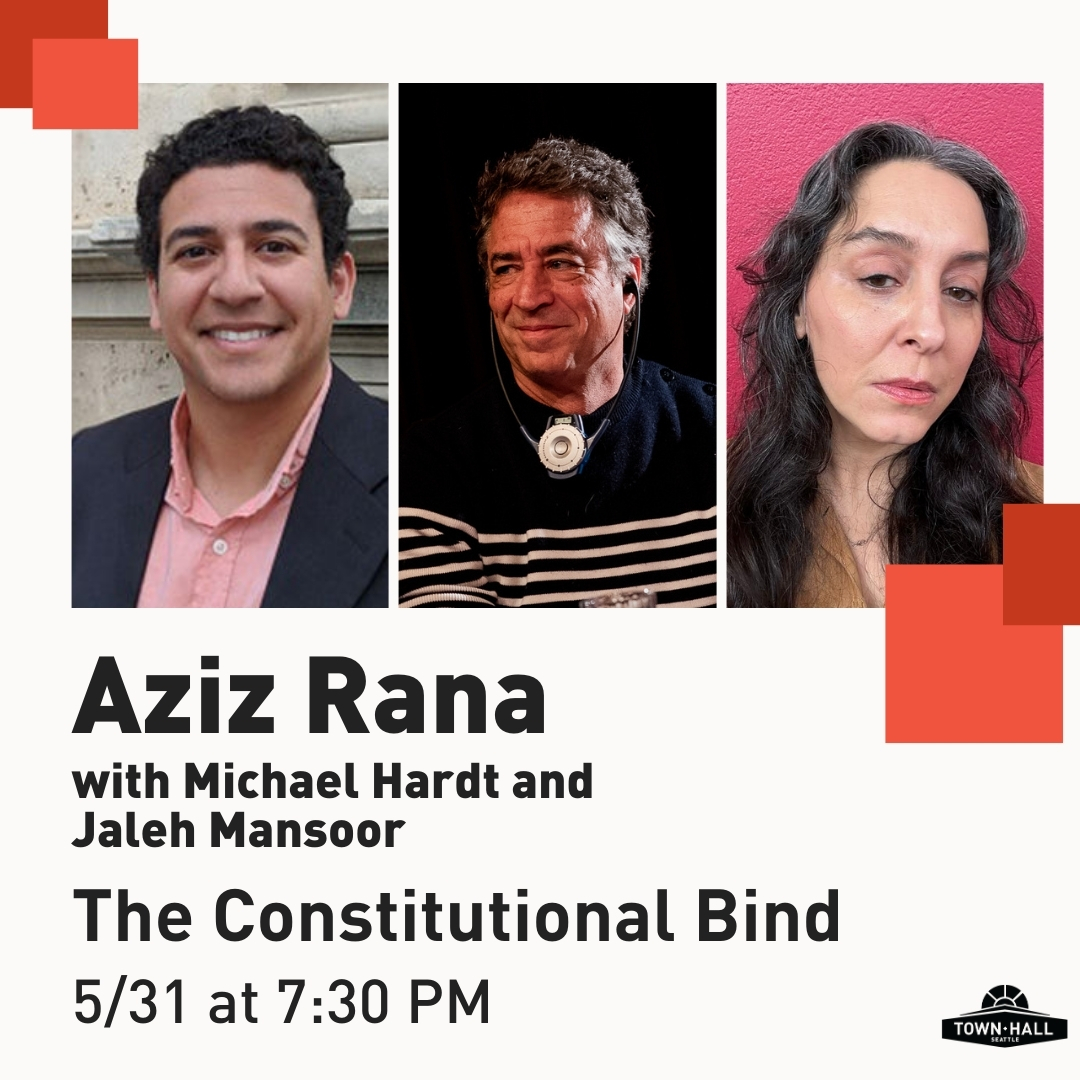 Is change on the horizon? Check out these two events that challenge our current government systems and ask for a rewrite to current policies. bit.ly/3hvu8jz 5/5 - @RachelBitecofer 5/31 - Aziz Rana with Michael Hardt and Jaleh Mansoor (Presented with @redmayseattle)