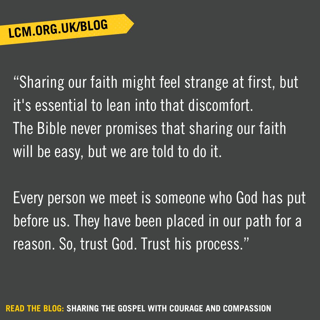 LondonCM's tweet photo. Do you find it daunting sharing the gospel? 

Read our latest blog - Lean into the weirdness: Sharing the gospel with courage and compassion, for tips and tools to share the gospel with confidence. 

🔗https://t.co/RoFHoeUOwh https://t.co/DhXnbx5cFg