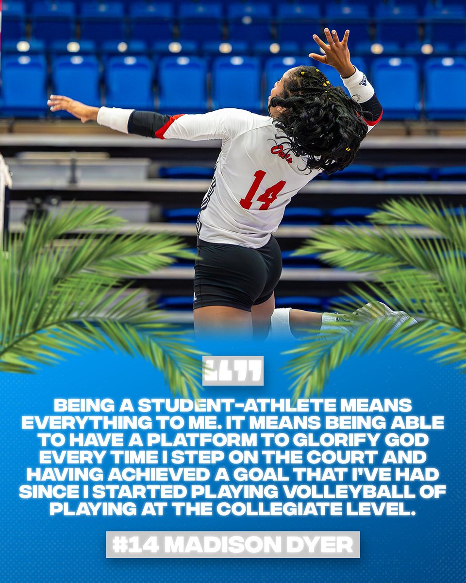 What being a student-athlete means to Madison Dyer 🏐

#WinningInParadise