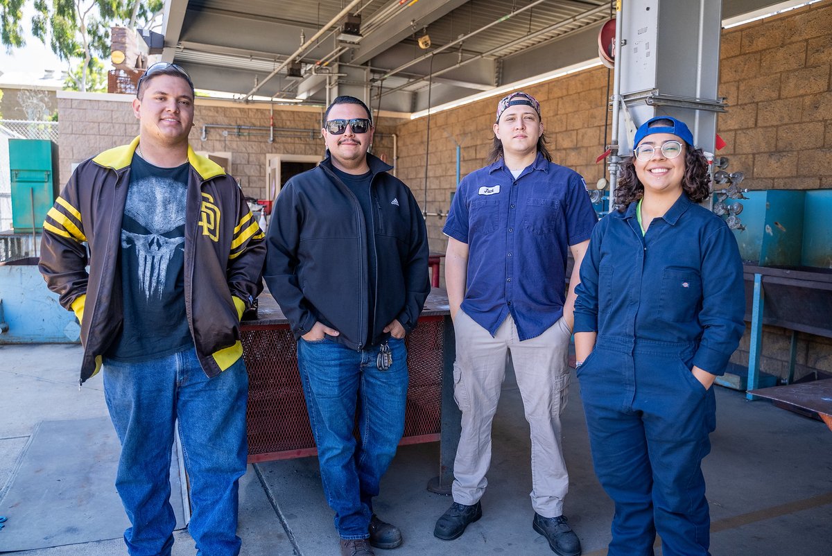 NEWS: Student welders at San Diego College of Continuing Education will soon be adding new skills to their repertoire — coding and robotics — for free. bit.ly/3U9lX0L @AWSHQ #NationalWeldingMonth #SDCCEWelder #Welding