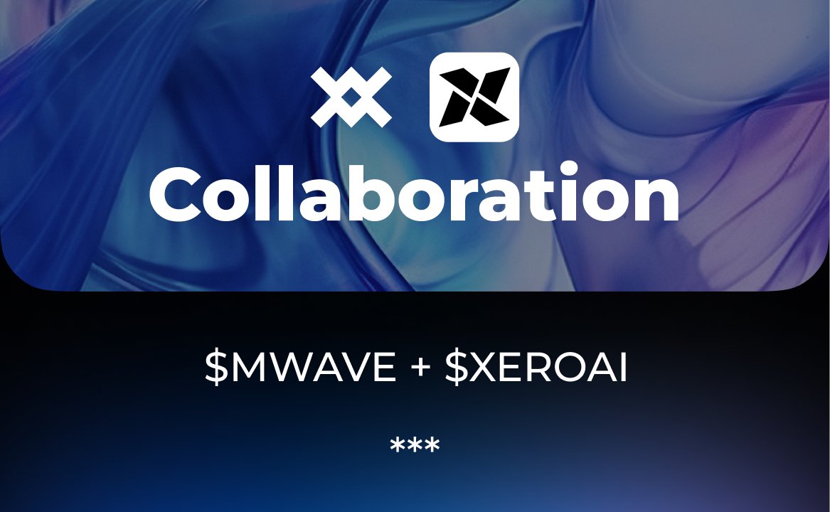 $MWAVE 🤝 $XEROAI

Excited to announce our partnership with @XeroAI_ERC
XERO AI is the first free decentralized platform that specializes in Text-to-Video conversion, setting new standards within the web3 community.
