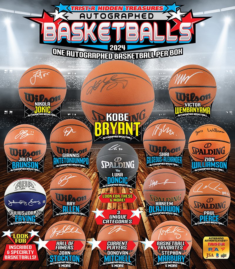 🏀 Available Now: TRISTAR Hidden Treasures Autographed Basketballs! 🚨 Shop Now: shop.tristarproductions.com/tristar-hidden… #autographs #thehobby #Memorabilia #tristarhiddentreasures #hiddentreasures