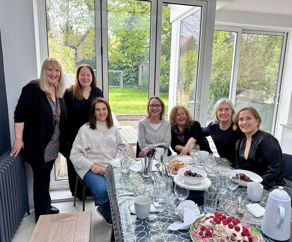 Lunch with my fabulous writers group. It’s our 10 year anniversary! One of the best parts of this job is the bonds you forge with other authors. Thank you hosting @cazroz !