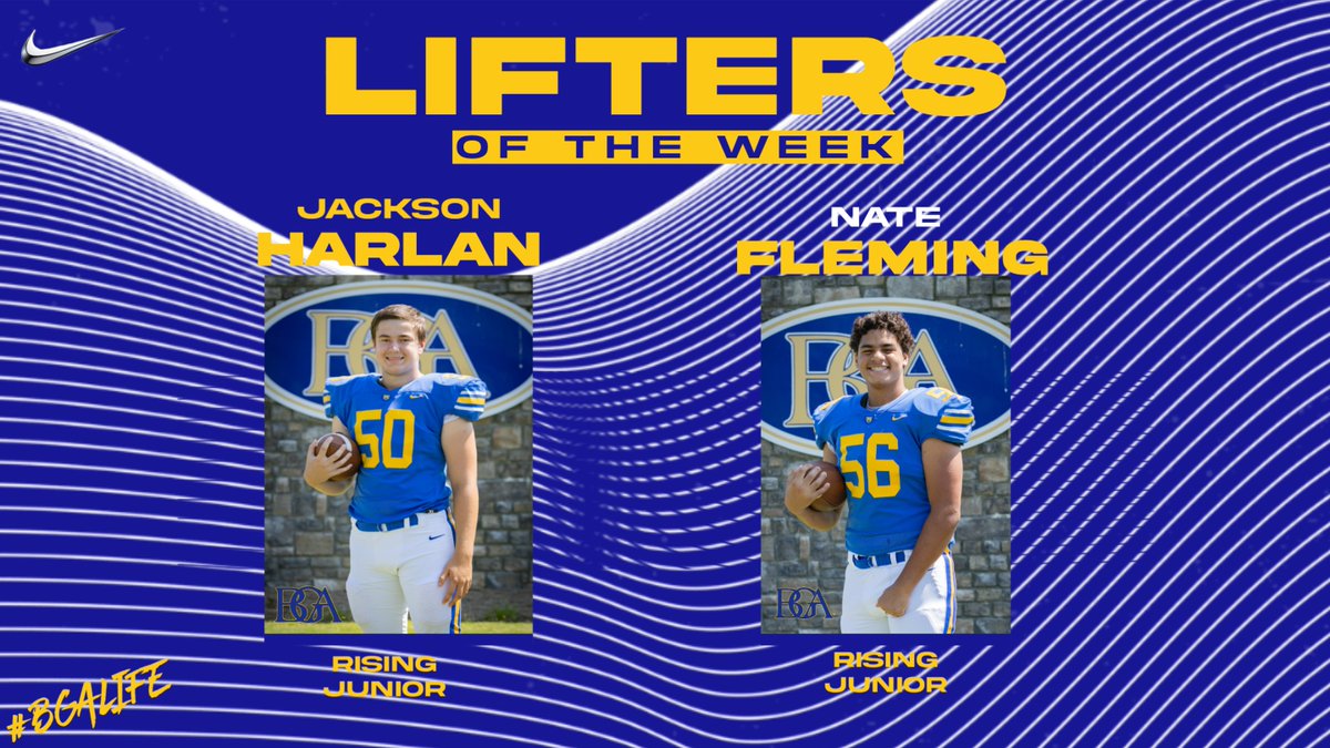 Congratulations to our Lifters of the Week for April 15-19! 17 days until Spring Practice! #BGAfootball #BGAlife