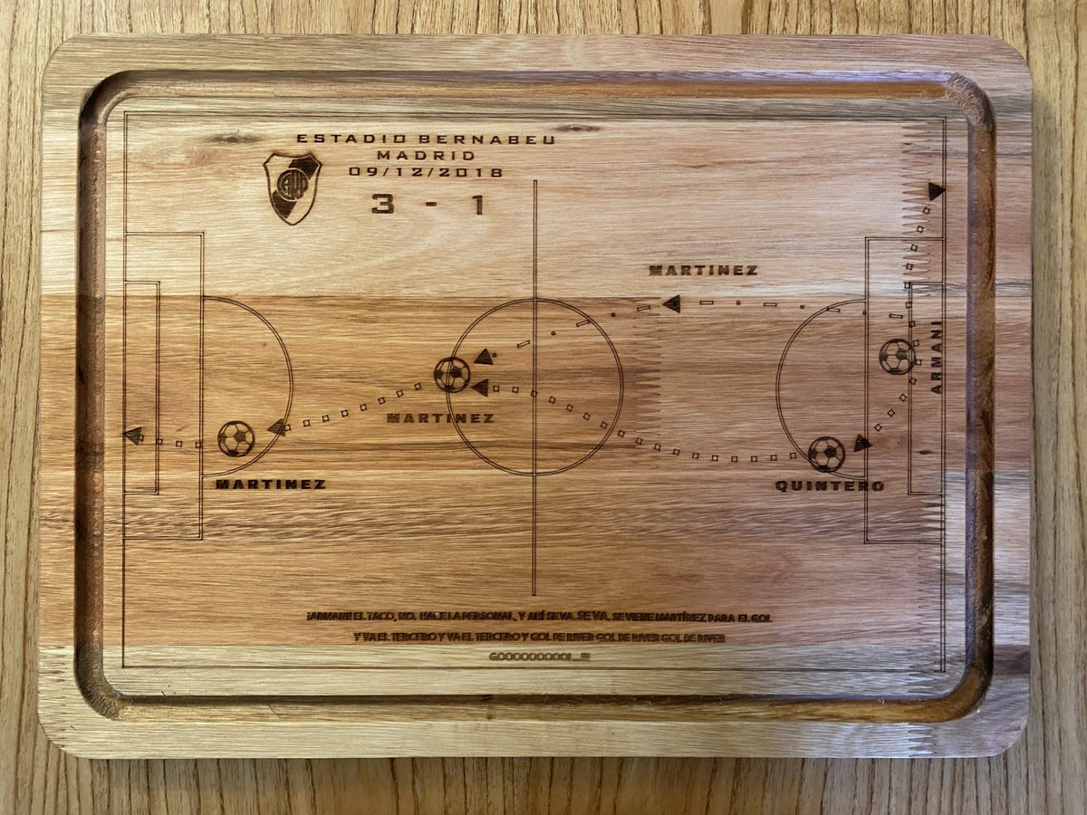 GermanBalcarce's tweet photo. 🔥 Miren esta tabla ESPECTACULAR que me enviaron los amigos de @regalandopasion. Imposible no acordarse de Madrid en cada asado 😉

✅ Productos oficiales de lujo ⚪️🔴⚪️

👇 Acá pueden ver más
https://t.co/xAf5MZiPZz https://t.co/HSsIOXOxRO