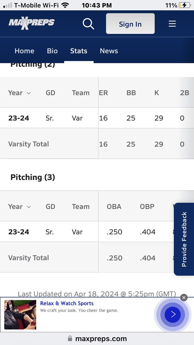 Tyler (@tylerrobert3305) on Twitter photo End of season stats we didn’t get the result we wanted this year but this summer I’m gonna play some good baseball before I get on too campus in the fall also had a era of 4.10 <a href="/t_rav_1/">John Travis Odom</a> <a href="/HillaryTerrance/">Terrance Hillary</a> End of season stats we didn’t get the result we wanted this year but this summer I’m gonna play some good baseball before I get on too campus in the fall also had a era of 4.10 <a href="/t_rav_1/">John Travis Odom</a> <a href="/HillaryTerrance/">Terrance Hillary</a>