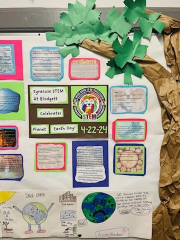 The 8th grade Science students celebrate the upcoming Earth Day by writing letters to nature. If you have a chance take a look and read our kids' thoughts! #gostemlions #scsdscience #SCSDSTEM @STEMatBlodgett @SyracuseSchools