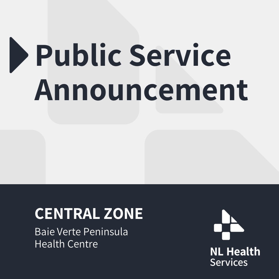 ***PUBLIC SERVICE ANNOUNCEMENT*** Virtual ER Availability at Baie Verte Peninsula Health Centre FULL DETAILS: nlhealthservices.ca/news/post/virt…