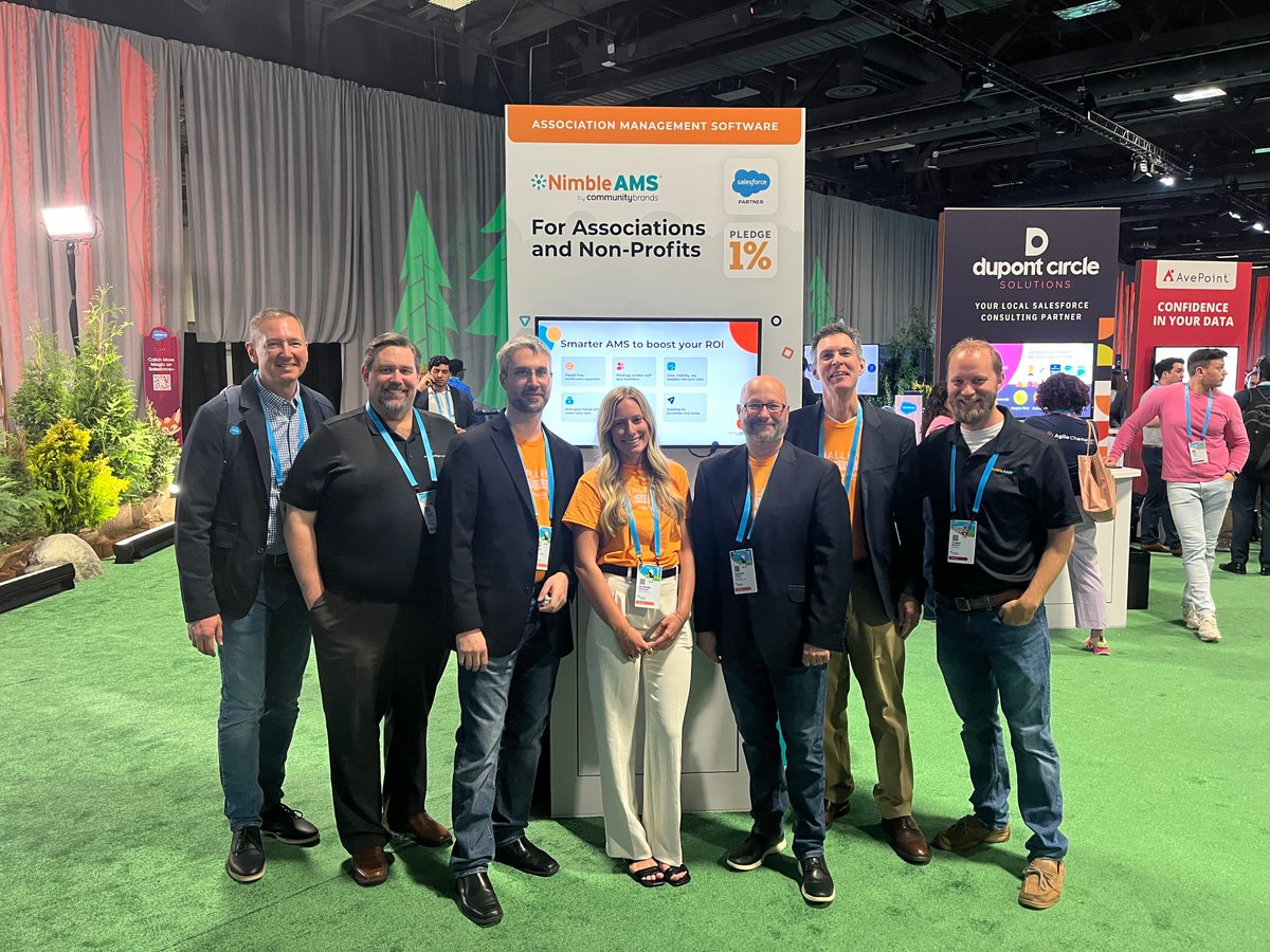 NimbleAMS's tweet photo. Our team had an incredible experience at the campground during @salesforce World Tour DC! Engaging with #assnprofs, sharing insights, and delving into all things Nimble AMS!

We miss it already! See you next year, trailblazers! ✨ https://t.co/GoVBfzyHuR
