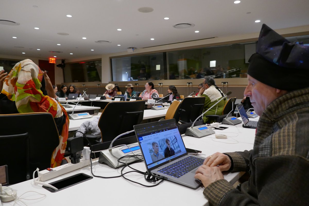 landislife's tweet photo. UNPFII 2024 
UNITED NATIONS PERMANENT FORUM ON INDIGENOUS ISSUES

SIDE EVENT: INDIGENOUS KNOWLEDGES, ADVANCING THE 2030 AGENDA

Jemimah Kerenge, Maasai, Kenya and Land is Life 
In our community traditional knowledge is passed on through our cultural traditions, including stories and  dance, and young people are encourgaed to connect with their environment and also with the spiritual side of the community and with the community elders
@ArramatProject @TinhinanCa @jemimah_mk @Brian_J_Keane @MAboubakrine @jemimah_mk #MujeresIndigenas @fenamad @servindi @CONAIE_Ecuador @confeniae1
@aidesep_org @confeniae1