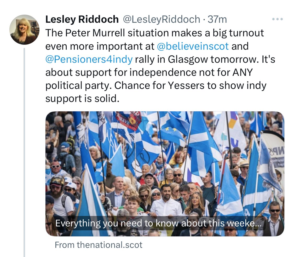 If it's not about ANY political party, why does the arrest of a former CEO of a political party make any difference to the required turnout?