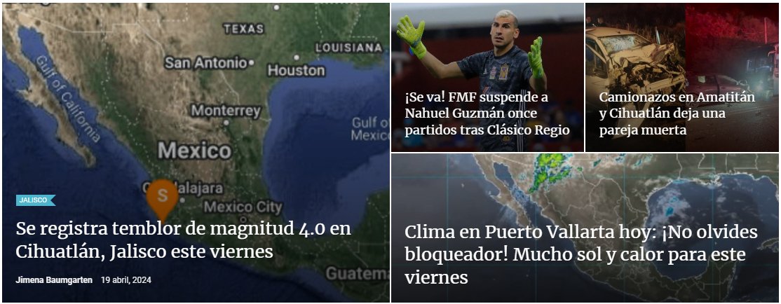 🟠 ¡Mantente bien informado! Estas son las noticias más relevantes de #PuertoVallarta y #BahíadeBanderas en este 19 de abril. Consúltalas en nuestro sitio web. 📷 tribunadelabahia.com.mx