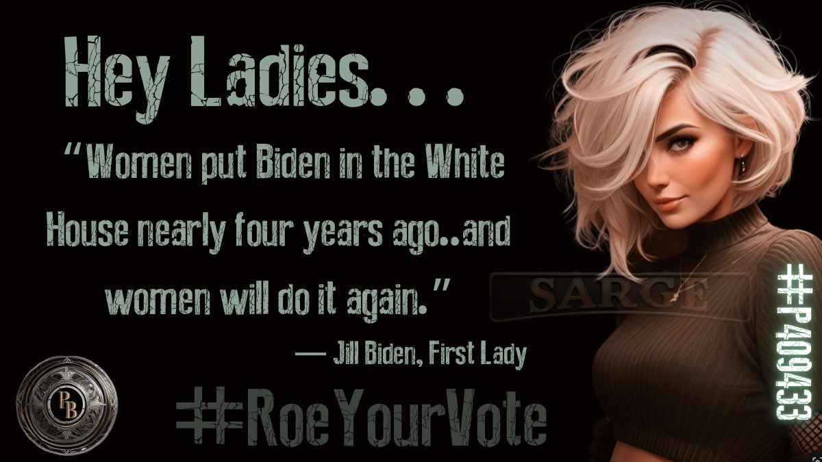 #ProudBlueWomen Ladies we did it in 2020, we put Biden in the WH. We can do it again in 2024. #VoteBlueToProtectWomensRights
