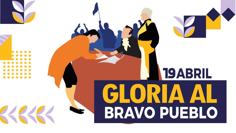 #ATENCIÓN🔴|| Este #19Abr Venezuela celebra la valentía de aquel bravío pueblo y de los héroes independentistas que alzaron la voz hace 214 años, en contra de un imperio opresor. #GloriaAlBravoPueblo