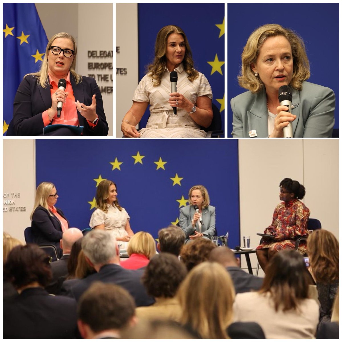 I was so pleased to join such a group of inspiring women - with @melindagates, @JuttaUrpilainen & Stellah Wairimu Bosire. Our @EIB 🤝🏼@EU_Commission 🤝🏼 @gatesfoundation partnership is supporting high-impact investment to empower women & girls around the world.