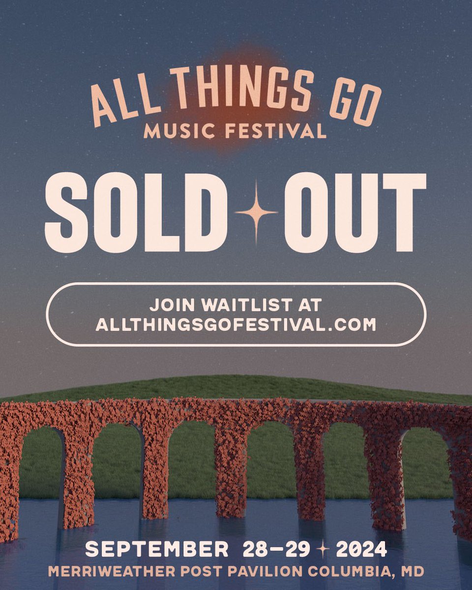 Besties, you did it again! All Things Go 2024 is SOLD OUT ☁️ Please join the waitlist on our website for a chance to get tickets if they become available. See you in September 💖