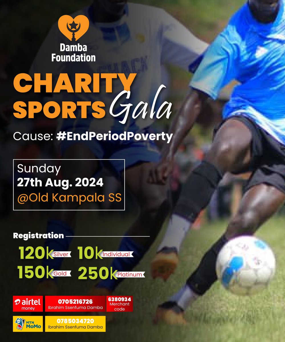 Good evening friends. My humble request, Retweet until @WinnieKiiza accepts to be our Guest of honour for our Charity Sports Gala with @dambafou. We're 2 raise funds to start production of reusable pads for our sisters & they'll will be free of charge especially to those in rural