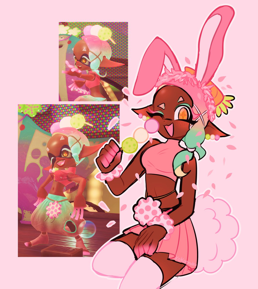 Bunny Frye SpringFest 🐰💖 #Splatoon3 #Splatfest