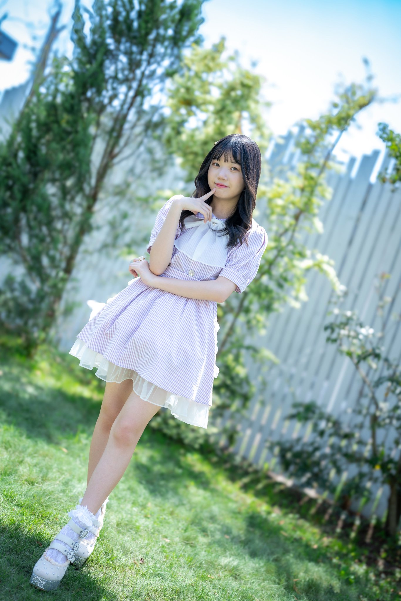 ポルトガルParfois★一際モダン映え 大人可愛いツイードバレエ 愛都 | @__ada.official__ のトップス、くしゅっとしたギャザー