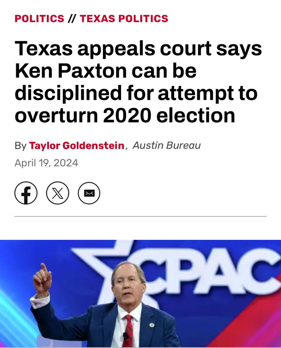 @kyledcheney Ken Paxton is gonna be held accountable! Finally!!!!