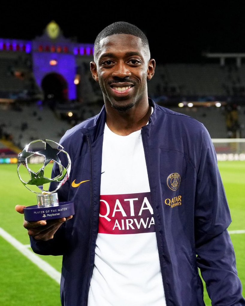 🇫🇷 Ousmane Dembele Şampiyonlar Ligi'nde haftanın oyuncusu seçildi