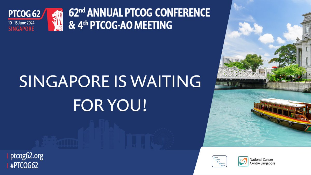 🌏 Register for #PTCOG62 to secure your spot at the premier event in proton therapy and immerse yourself in a world of innovation and discovery.

Join us as we gather in Singapore, a melting pot of cultures and a hub of technological advancement: bit.ly/3xz6LCk