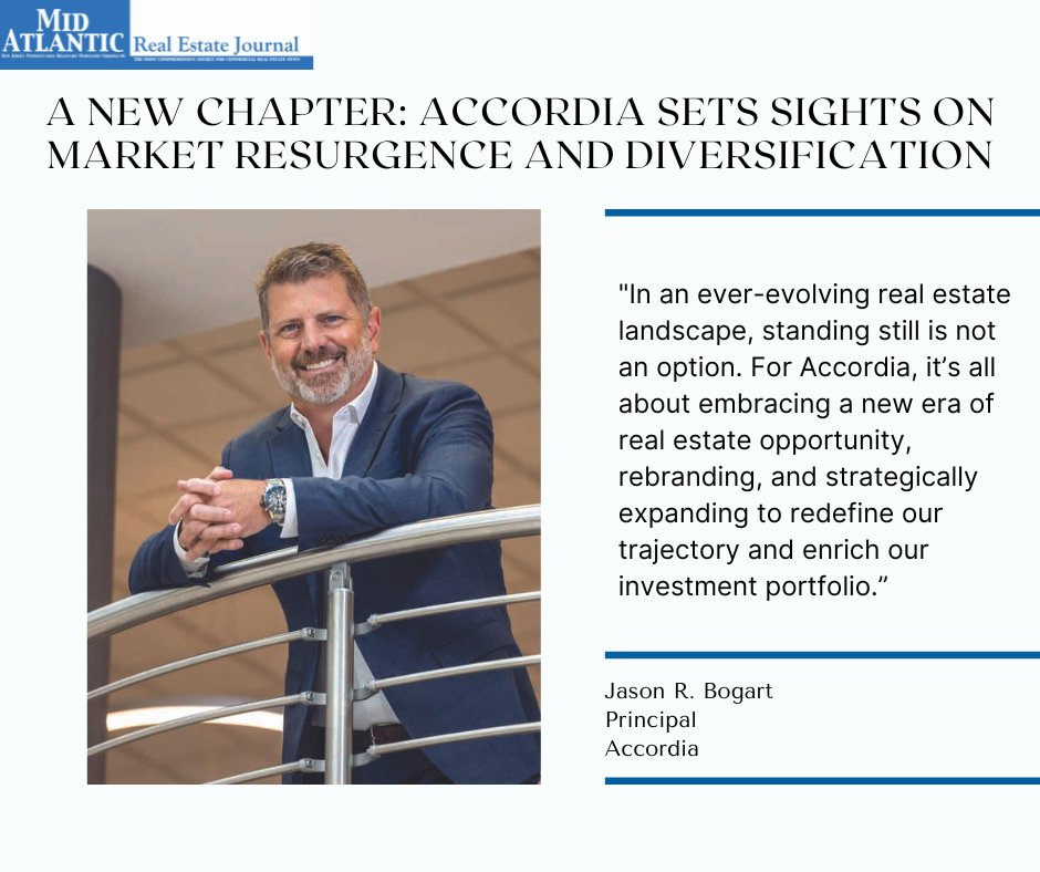 Read the latest edition of #MAREJ! @AccordiaRealty's Jason R. Bogart shares insights on navigating the evolving #CRE landscape. Learn how Accordia is setting a new course for growth and reshaping the future of real estate investment. Read more: tinyurl.com/Accordia-MAREJ