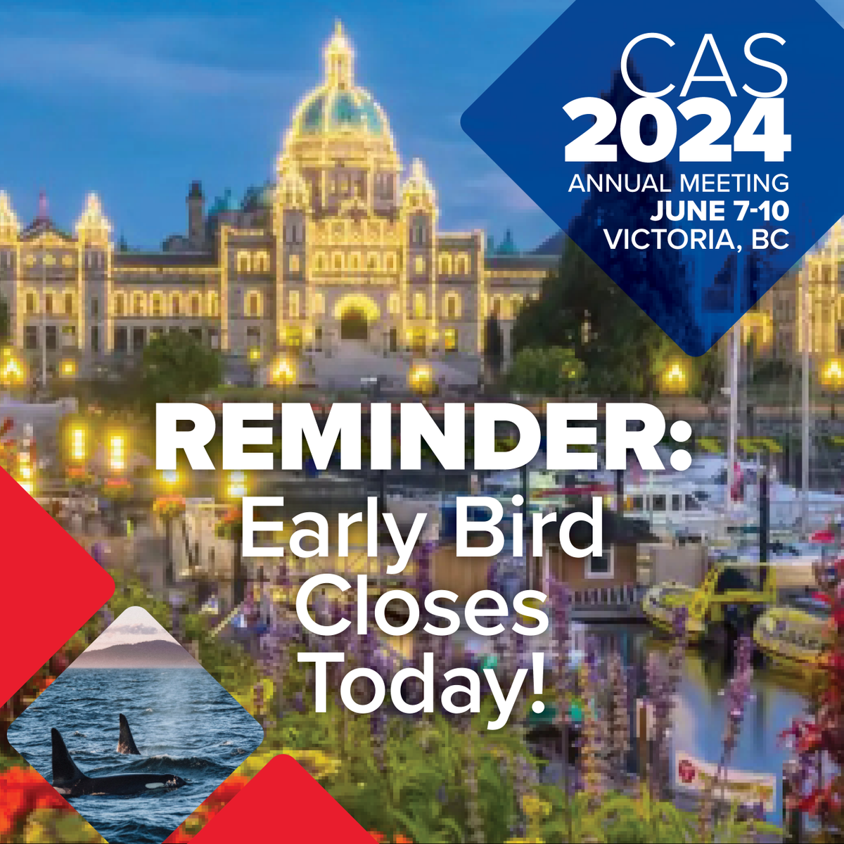 Reminder! #CASAM2024 Early Bird rate ends today! Held June 7-10 in Victoria, BC, #CASAM2024 features interactive workshops, sessions, PBLDs, competitions, SIM Olympics, social events and more! Don't delay! Register now and save - cas.ca/annual-meeting #anesthesiaevents