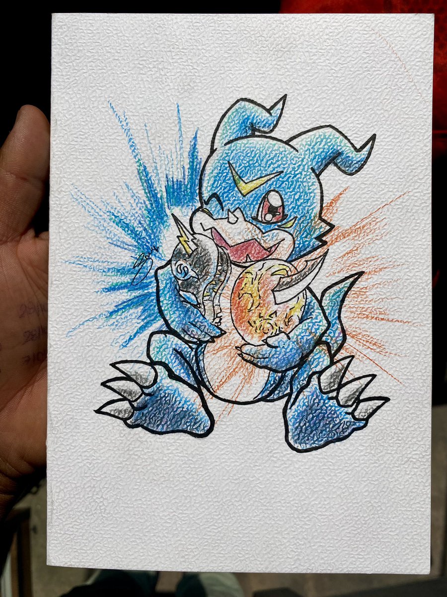 brunodgj's tweet image. El día de hoy, veemon nos acompaña junto a los digimental del valor y de la amistad.

#veemon #ブイモン #raidramon #flamedramon #ライドラモン #フレイドラモン #digimonaventure #digimon #digievolucion #digiegg #digimonaventure02
