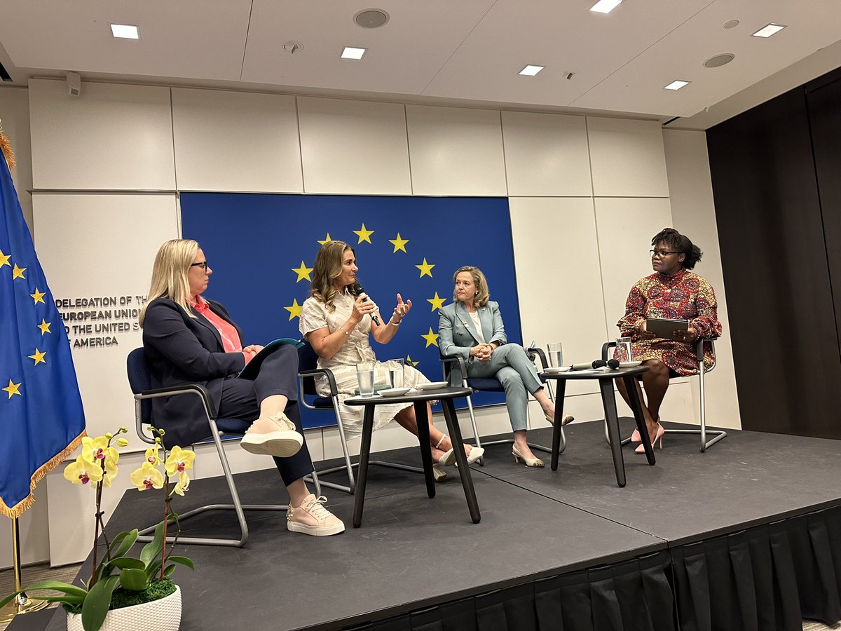 Rich and constructive exchanges with @melindagates @JuttaUrpilainen and @NadiaCalvino on our @gatesfoundation @EU_Commission and @EIB cooperation. We stand jointly committed to the important areas of global health, education and women’s economic empowerment.