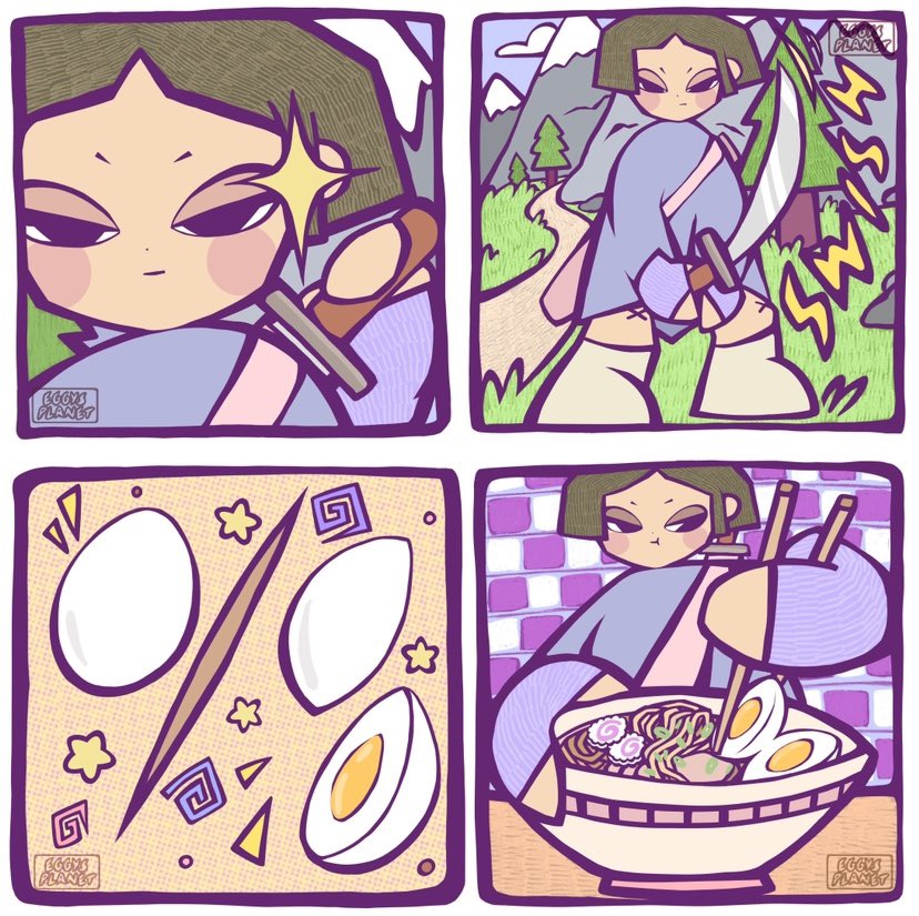 Egg hunting 🍜🥚