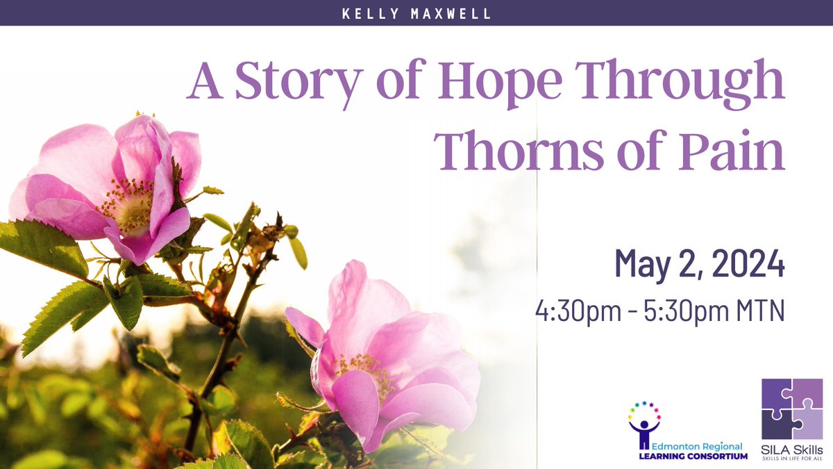 Kickstart #MentalHealthAwarenessMonth with Kelly Maxwell as she shares her story of hope amidst the thorns of pain. Discover the invaluable lessons we can glean from her remarkable journey & embark on a path of healing & #resilience together. Register: bit.ly/ERLCMH362