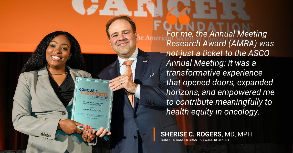 Conquer Cancer grants and awards have a profound impact on the careers of the individuals they support. For Dr. Rogers, an award was exactly what she needed to turn her vision of supporting underserved patient populations into reality. Get the article: brnw.ch/21wIZEA