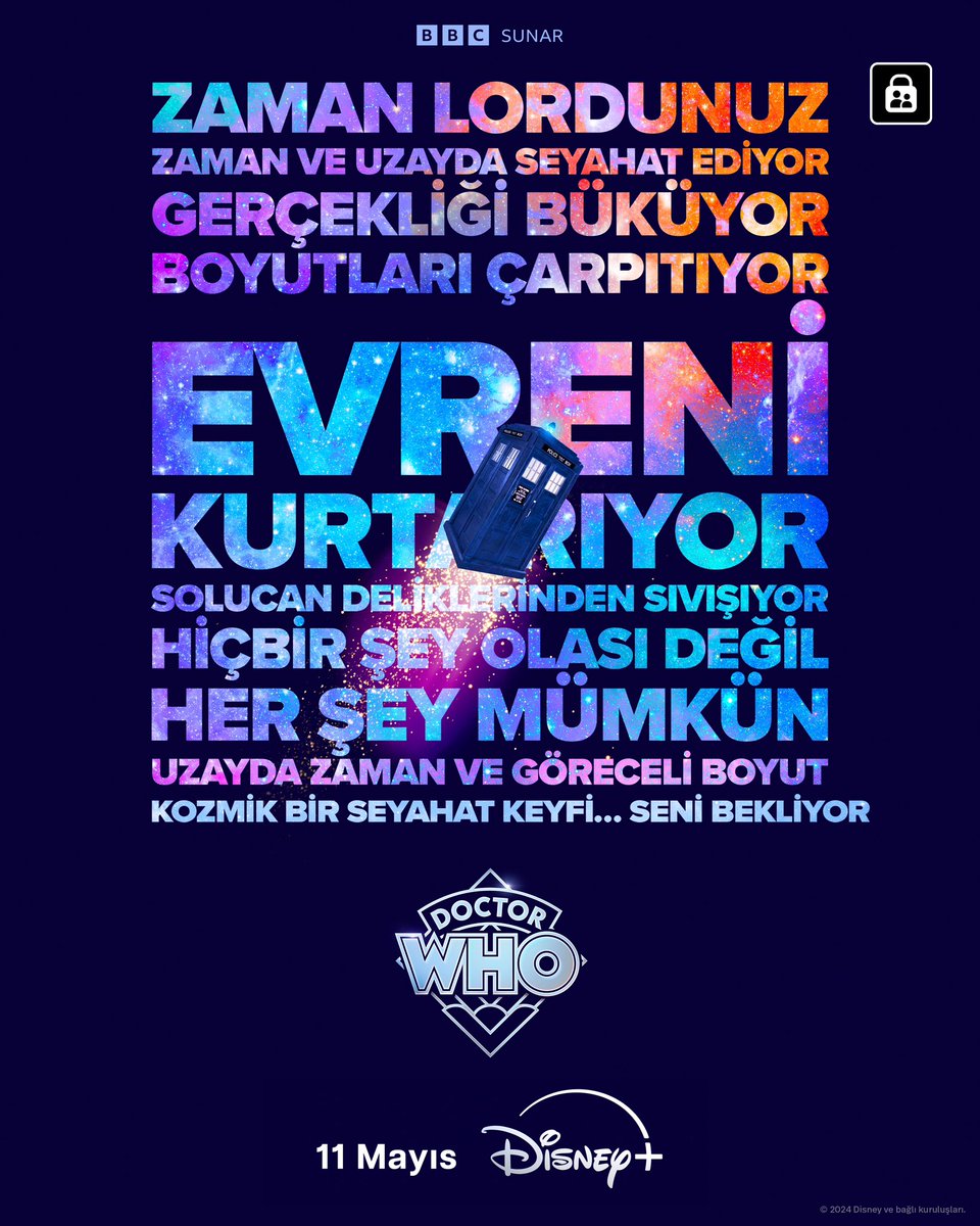 DisneyPlusTR's tweet photo. TARDIS kapısı açılıyor, maceraya hazır mısın?

Orijinal dizi #DoctorWho 11 Mayıs'ta Disney+'ta. https://t.co/c0R8klD2Ud