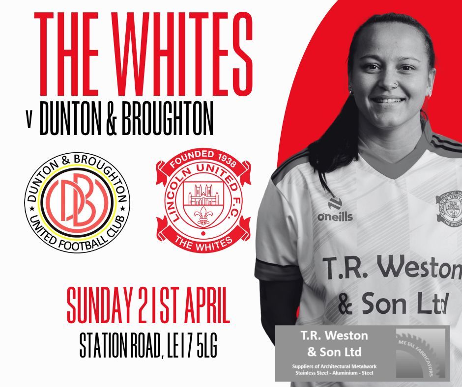 𝗡𝗘𝗫𝗧 𝗨𝗣!  

This Sunday, 'The Whites' are away as we head to Dunton!

🆚 Dunton & Broughton

📆 Sunday 21st April

⏰ KO - 14:00

🏆 EMWRFL

🧭  Station Road, LE17 5LG

#TheWhites