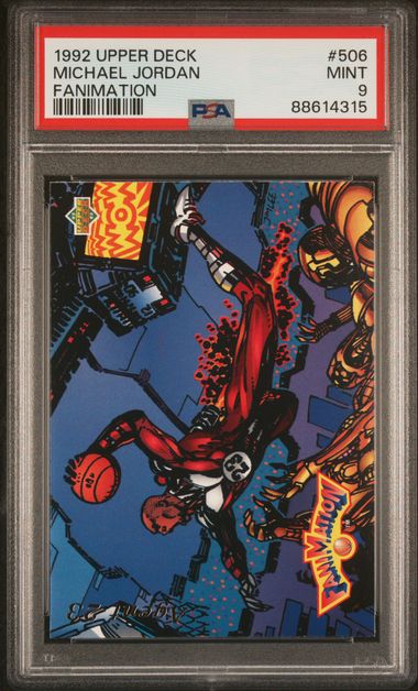 bowtiedstarman's tweet image. Michael Jordan's iconic dunks in the Slam Dunk Competition will forever be etched in basketball history  #GOAT #SlamDunkChamp @Jumpman23 
PSA 10