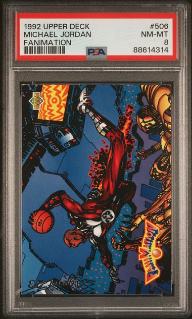 bowtiedstarman's tweet image. Michael Jordan's iconic dunks in the Slam Dunk Competition will forever be etched in basketball history  #GOAT #SlamDunkChamp @Jumpman23 
PSA 10
