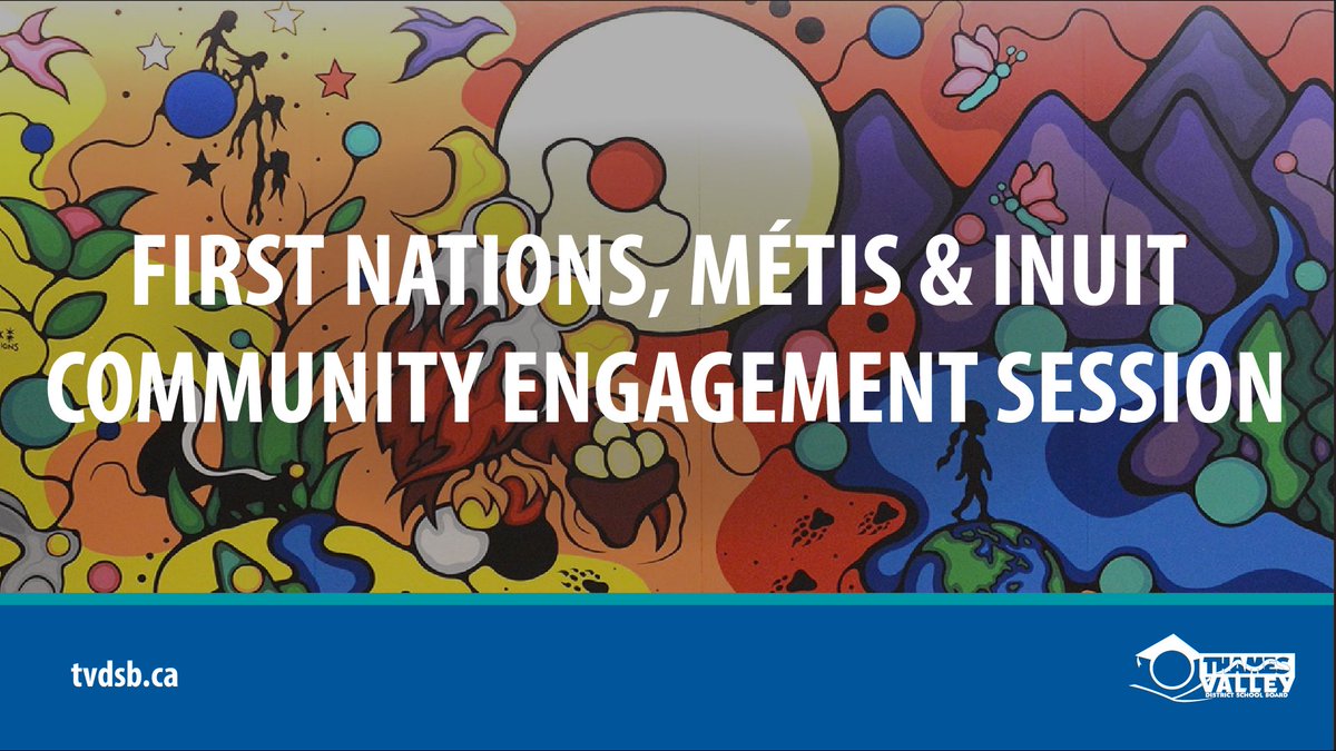 📣#ICYMI – Share your thoughts with #TVDSB at the First Nations, Métis and Inuit Community Engagement Session @CollegeavenueSS on Wednesday, March April 24! Register now: tvdsb.ca1.qualtrics.com/jfe/form/SV_cO… @fnmitvdsb