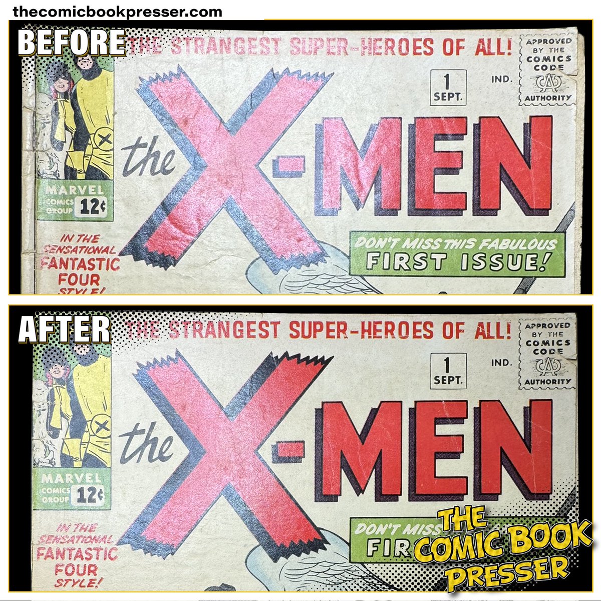 Here’s what we can do for you:
Expert Cleaning and Pressing: Breathe new life into your cherished comics that have major or minor damage.

#thecomicbookpresser #comicpressing #comicbookpressing #xmen #comics #marvelcomics #comicbook