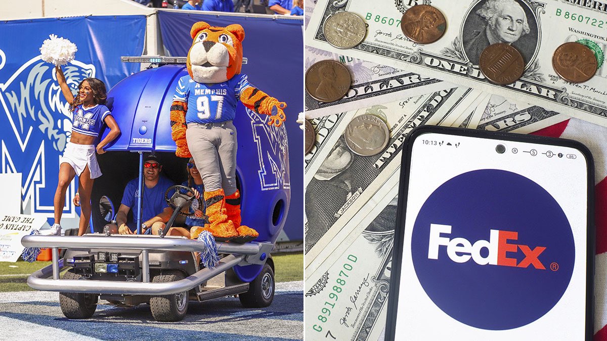 FedEx has entered the NIL airspace with historic $25 million partnership with Memphis athletics. The monumental move could be a blueprint for other schools to fund their NIL and force Power-4 conferences to take another look at the Tigers. Read: outkick.com/sports/fedex-m…