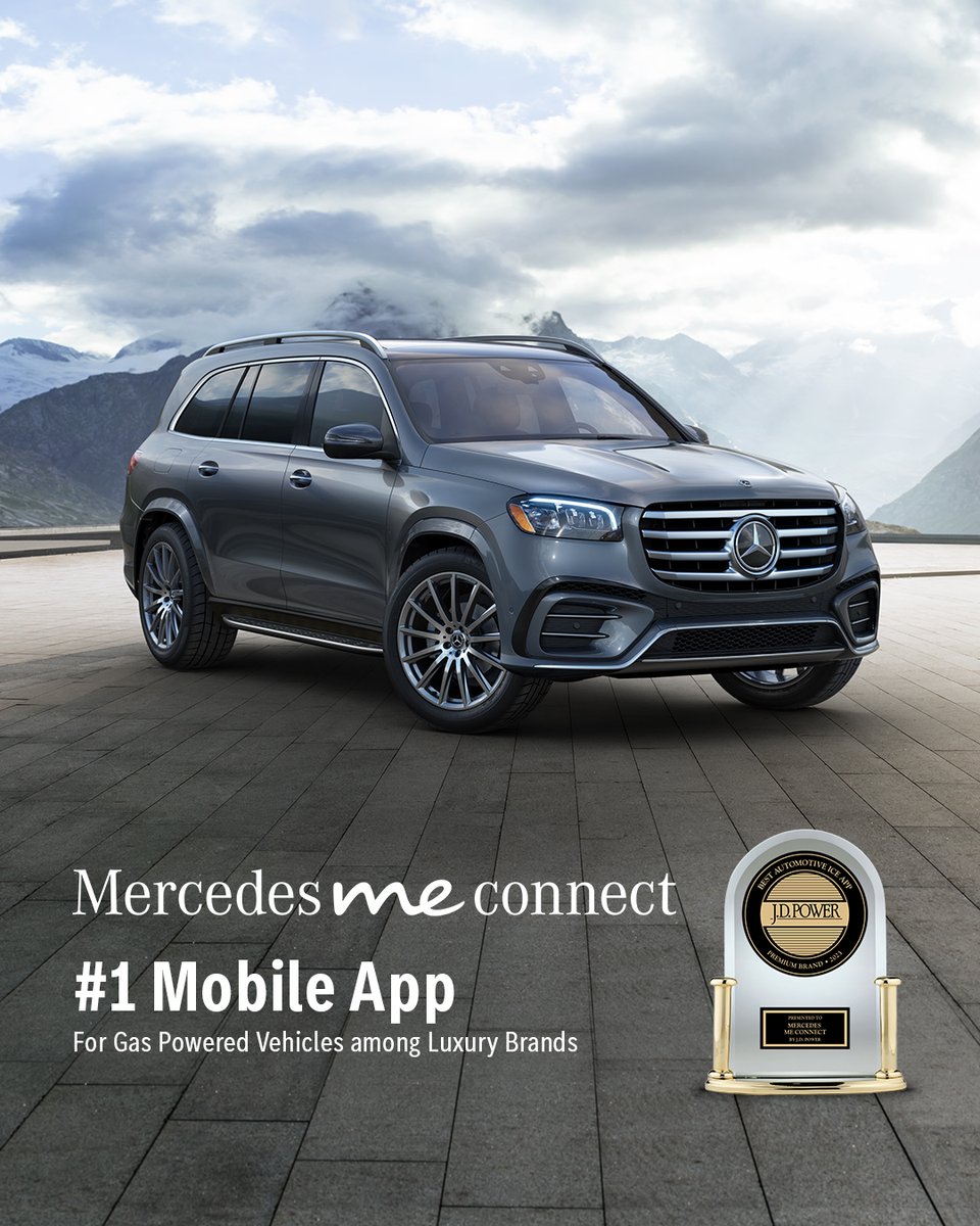 Mercedes me connect is an essential app for every Mercedes-Benz owner. It lets you access your vehicle from anywhere and get the most from your ownership experience. In 2023, J.D. Power ranked it highest among premium manufacturers’ ICE vehicle mobile apps. #MercedesBenz