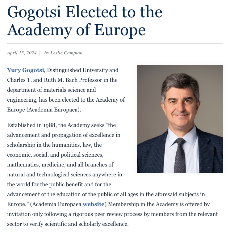 Yury Gogotsi tweet media