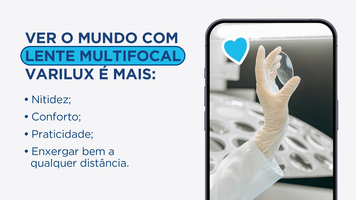Ver o mundo confortável só se for com as lentes multifocais Varilux. Passa na Carol e saiba mais 🤓#VocêVêNaCarol #ÓticasCarol