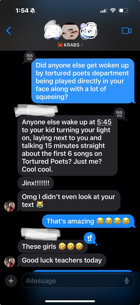 For all of you who haven’t reached the tween stage of parenthood yet, find yourself some parents and a group text where you realize you are never alone in this. Happy TTPD release day to all who celebrate!