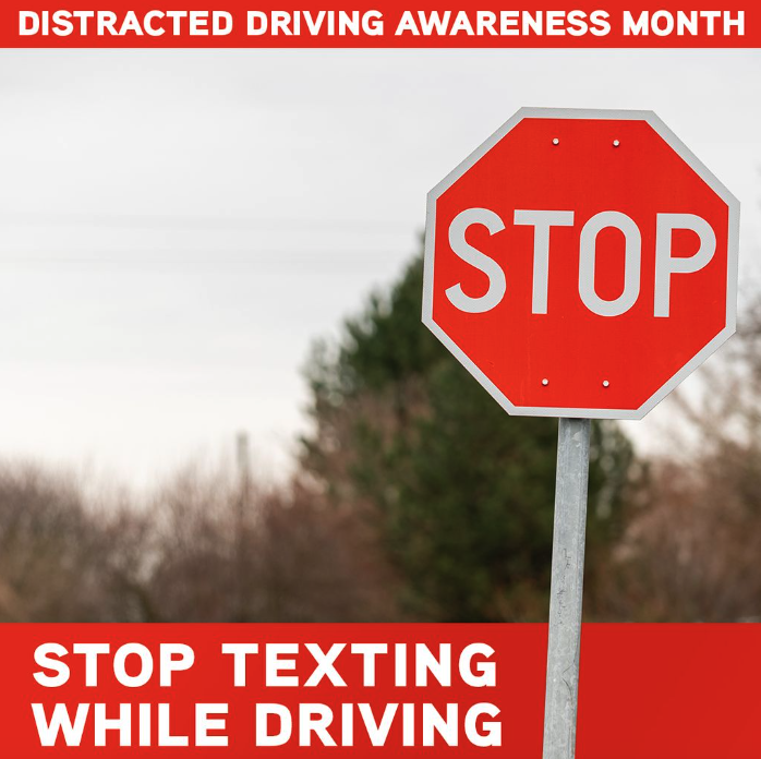 April is Distracted Driving Awareness Month! Don't let a text become a wreck. Stay undistracted this Distracted Driving Awareness Month! #LakesideToyota #Metairie #Toyota #DistractedDrivingAwarenessMonth