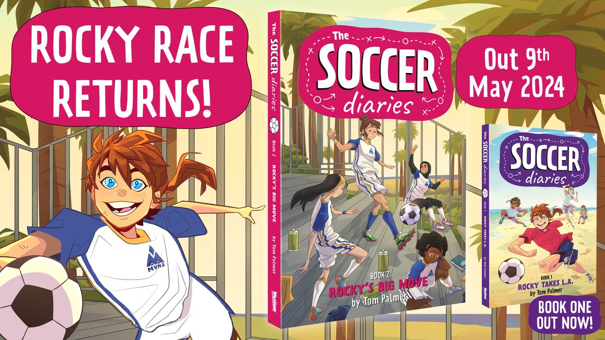 Have you heard? ROCKY RACE returns in #TheSoccerDiaries BOOK TWO! Now living in the USA, Rocky must take on her toughest challenge yet... American High School! Out 9th May 2024, pre-order your copy now: reb.to/SoccerDiaries2…