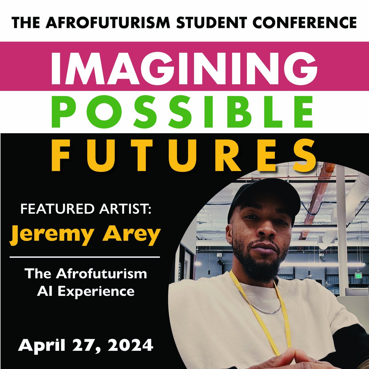 We're excited to have teaching artist Jeremy Arey lead students in exploring visual art using #artificialintelligence at our inaugural #Afrofuturism Student Conference! Learn more & invite your students to join us 4/27! smcoe.org/afrofuturism #BlackExcellence #JoinTheFuture