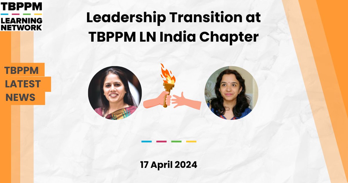 🎉Excited to announce a key transition at #TBPPMLN India Chapter! @dr_vijayashree, our outgoing Chairperson, leaves a legacy of growth. Welcome Dr. Ramya Ananthakrishnan as our new Chairperson, bringing fresh energy. #TBPPMIndia #EndTB Read more ➡tbppm.org/news/1969025