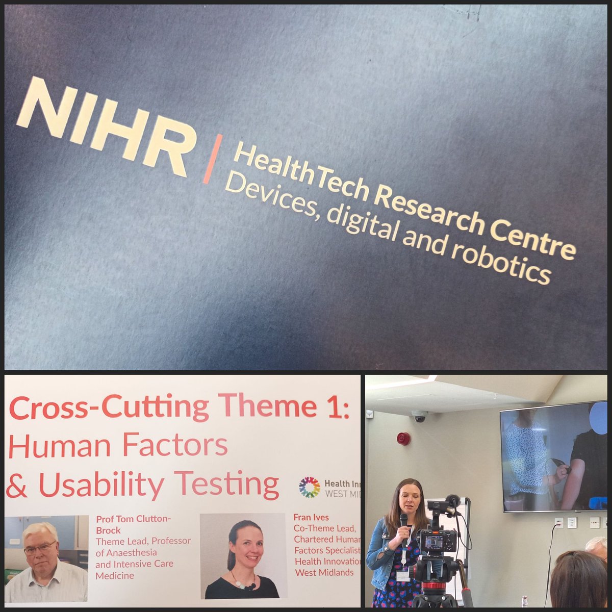 Great to be at the NIHR HealthTech Research Centre Devices, digital and robotics launch today. @HealthInnovWM is a co-theme lead for Human Factors and Usability Testing. Exciting times ahead!